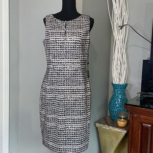 Karl Lagerfeld Black, PInk & Cream Printed Shift Dress